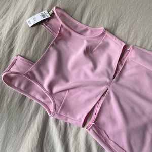 Abercrombie Boatneck Side Cutout Midi Dress NWT